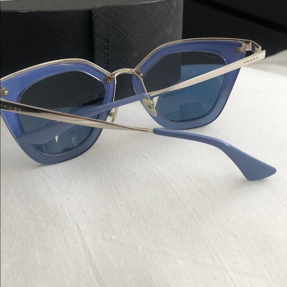 Prada Absolute Aviator Blue Sunglasses - Picture 3 of 11